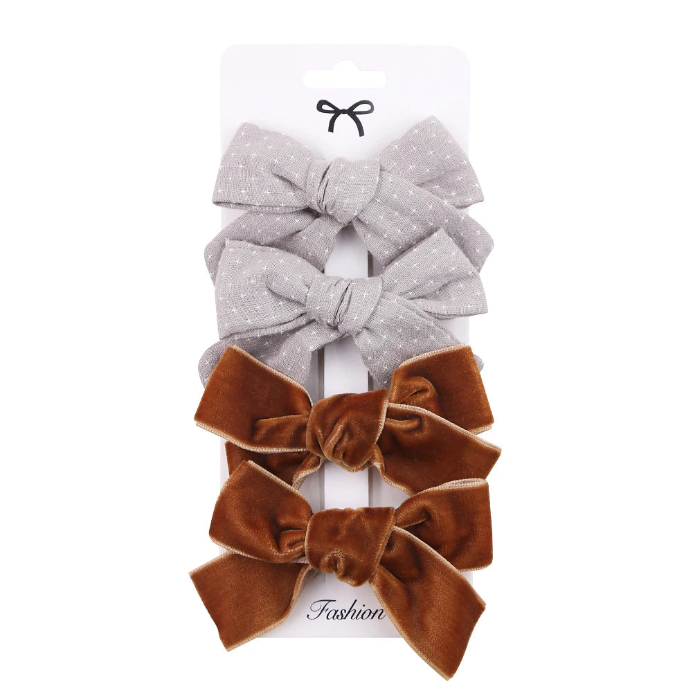 4pcs Clip per capelli a filo leopardo set