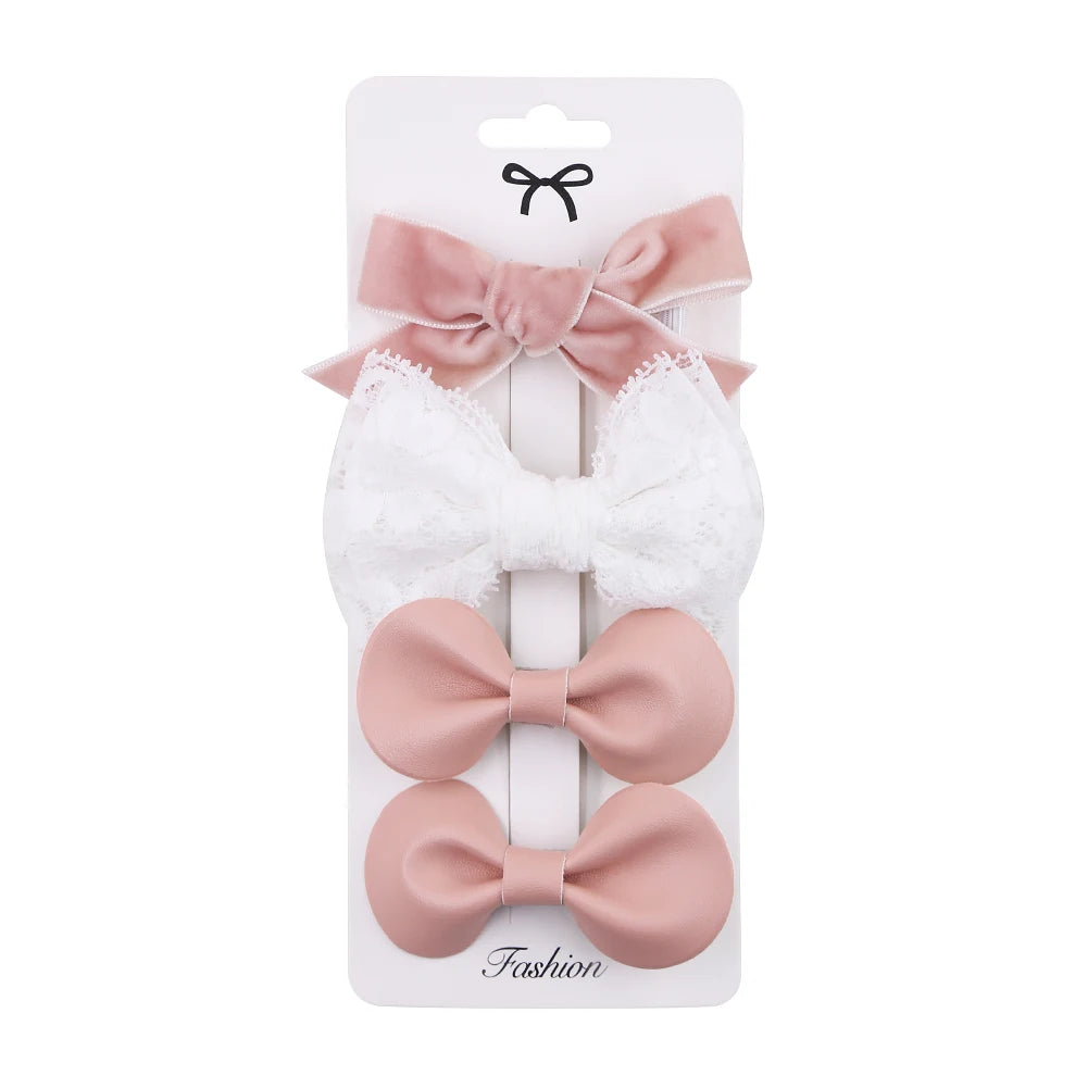 4pcs Clip per capelli a filo leopardo set