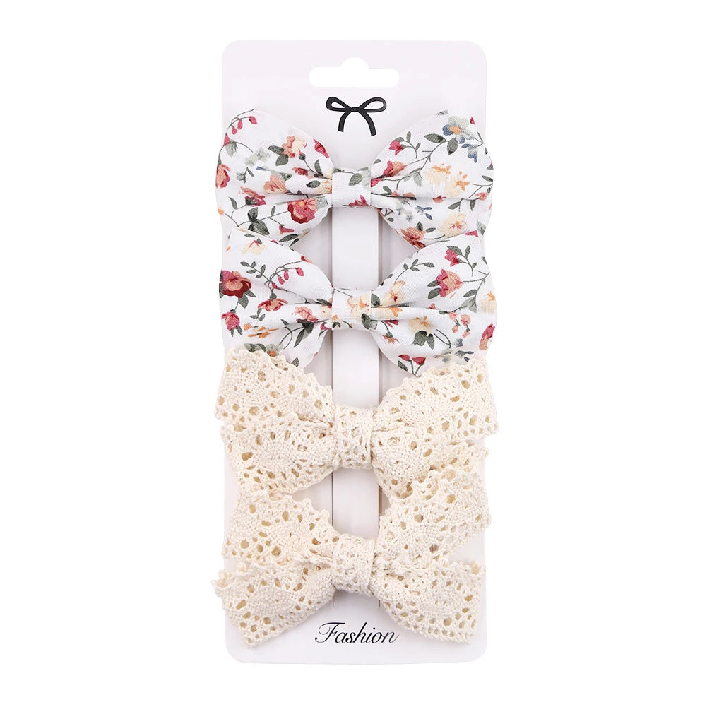 4pcs Clip per capelli a filo leopardo set