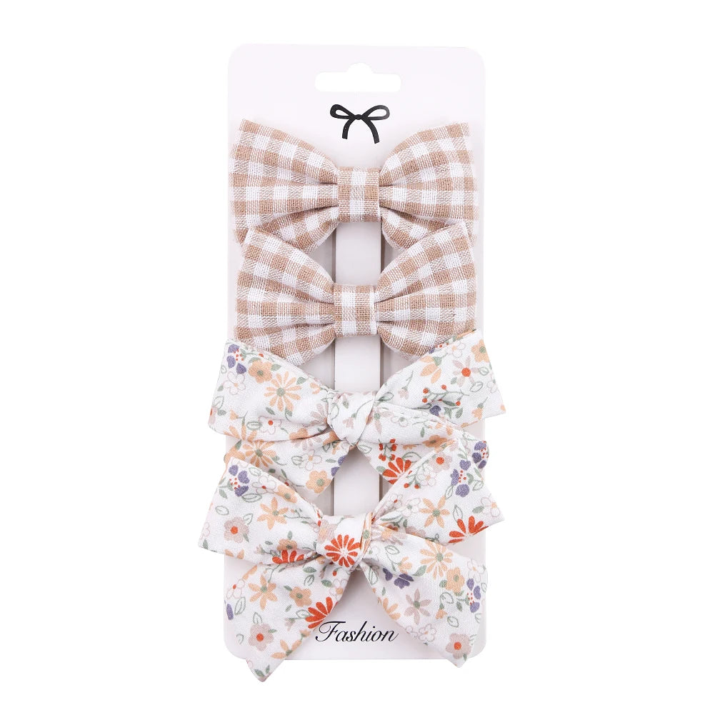 4pcs Clip per capelli a filo leopardo set