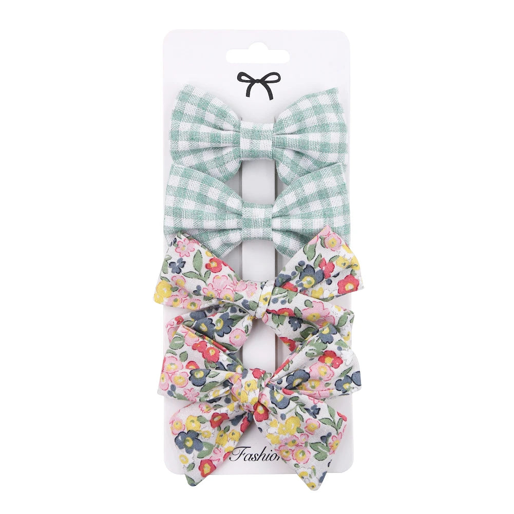 4pcs Clip per capelli a filo leopardo set