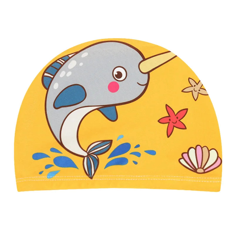 Kids Cartoon Swimming Cap