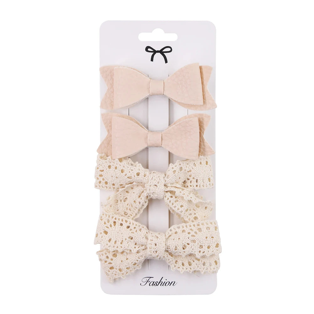 4pcs Clip per capelli a filo leopardo set