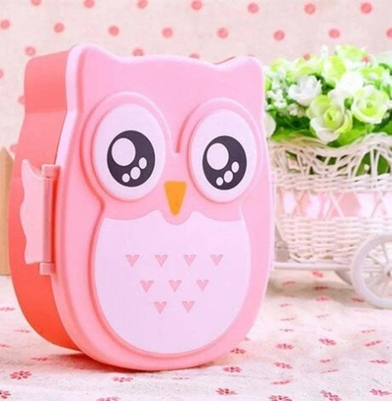 Owl-Shaped Kids Lunch Box