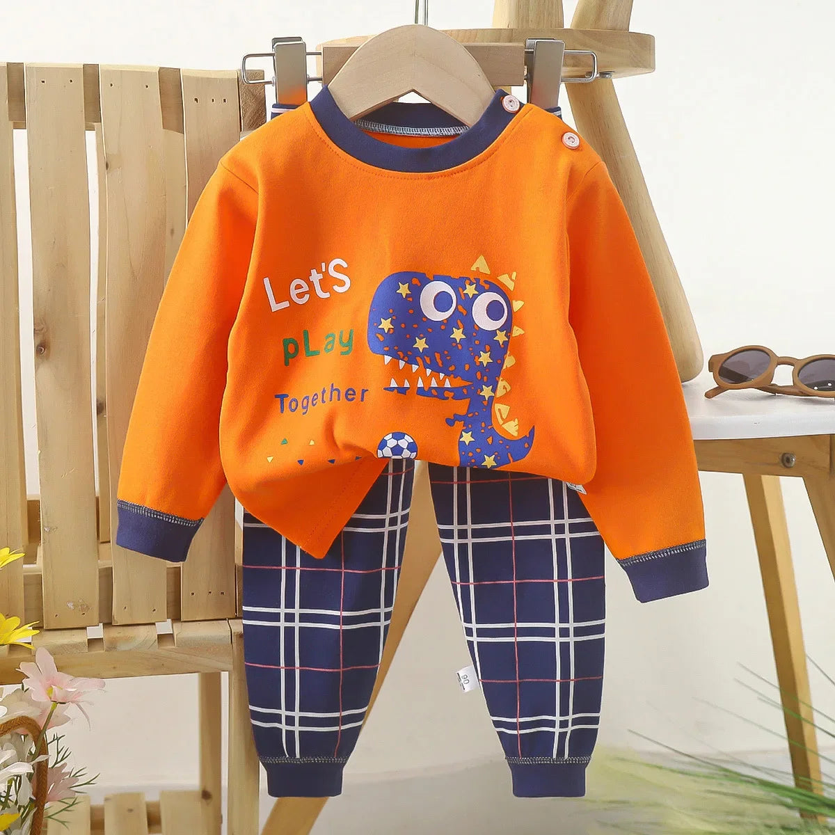 Juego de pijama divertido de construcción