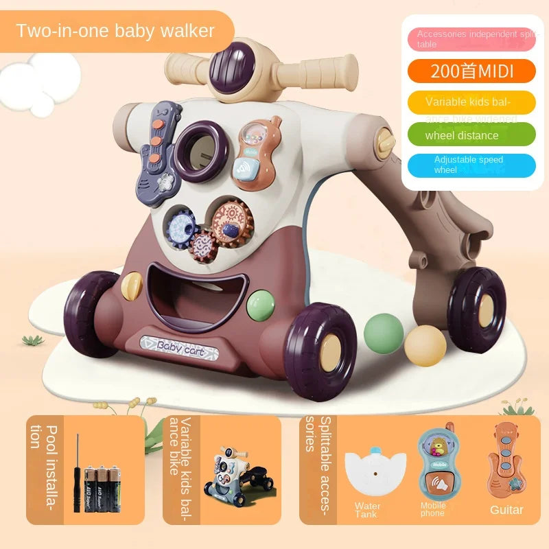 LazyChild 3-in-1 Baby Walker Trolley