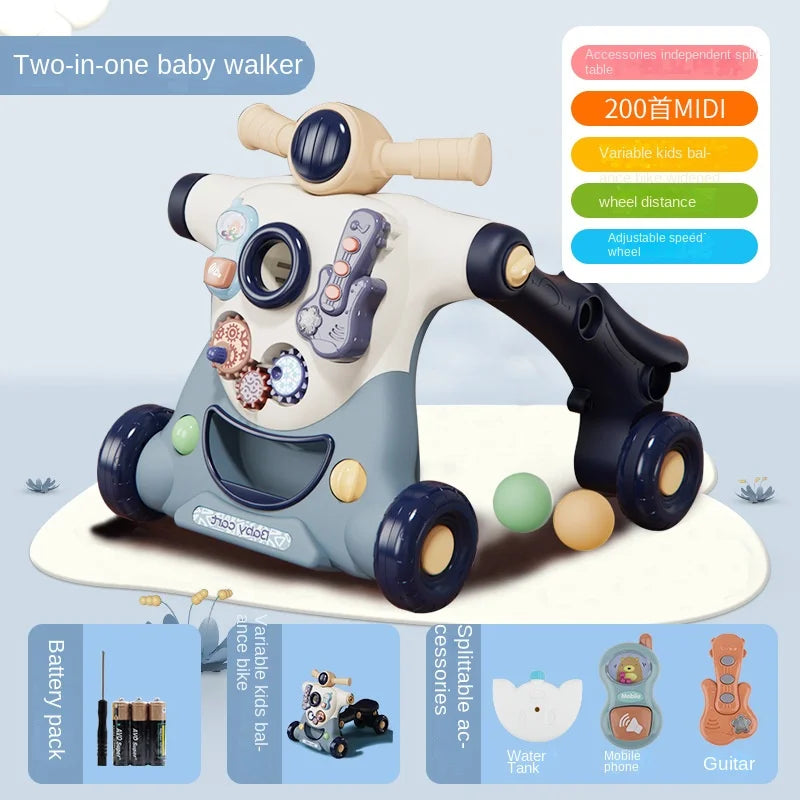 LazyChild 3-in-1 Baby Walker Trolley