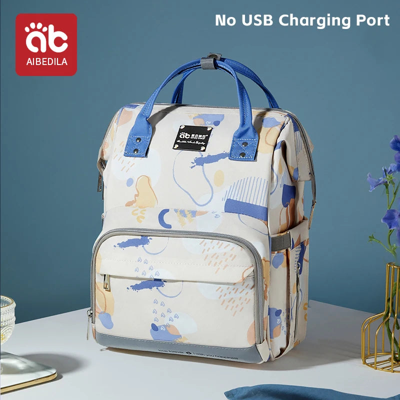 AIBEDILA Large Capacity Diaper Bag Backpack