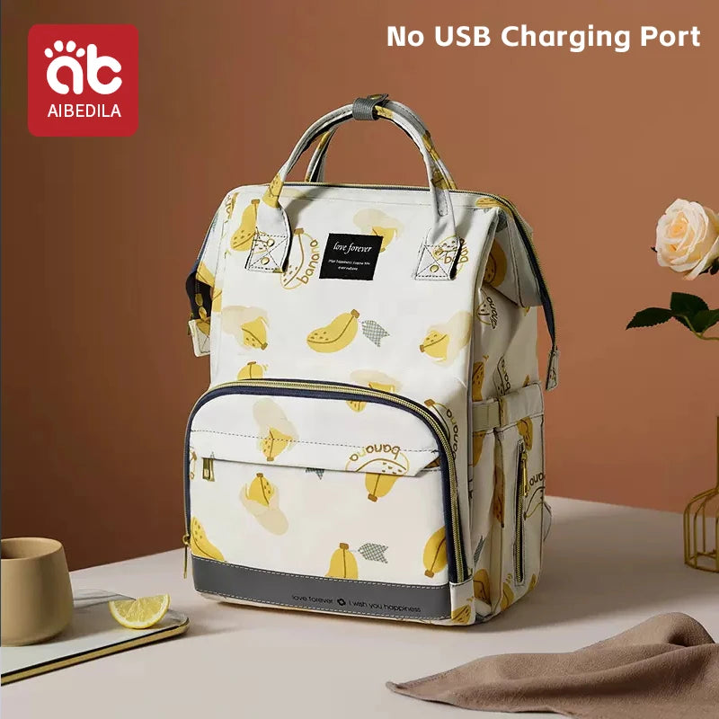 AIBEDILA Large Capacity Diaper Bag Backpack