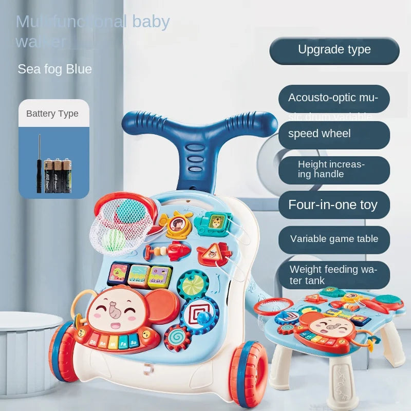 LazyChild 3-in-1 Baby Walker Trolley