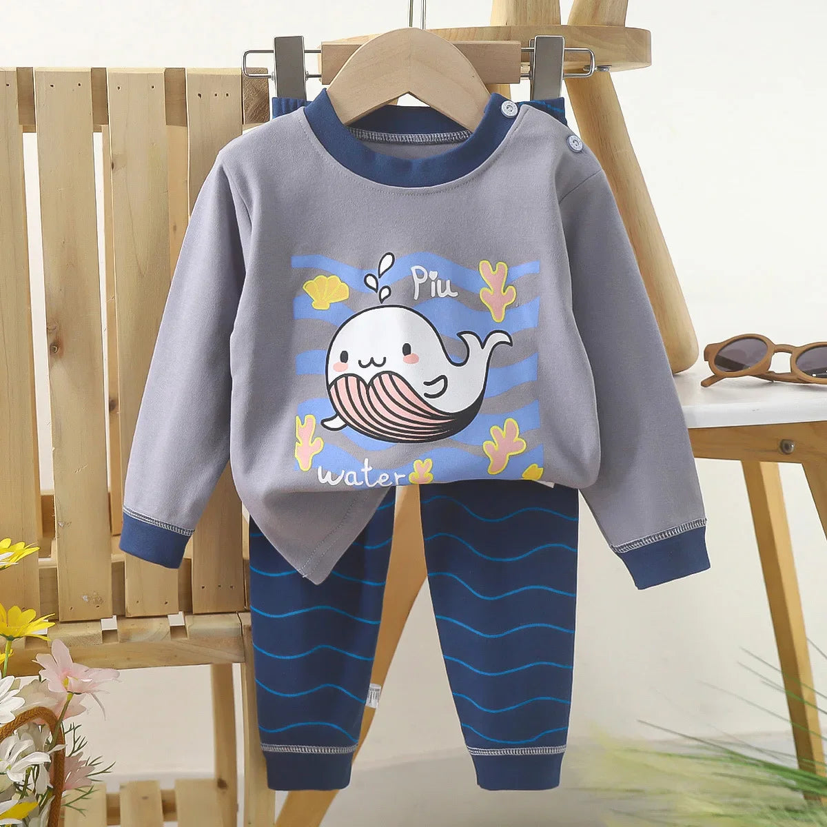 Juego de pijama divertido de construcción