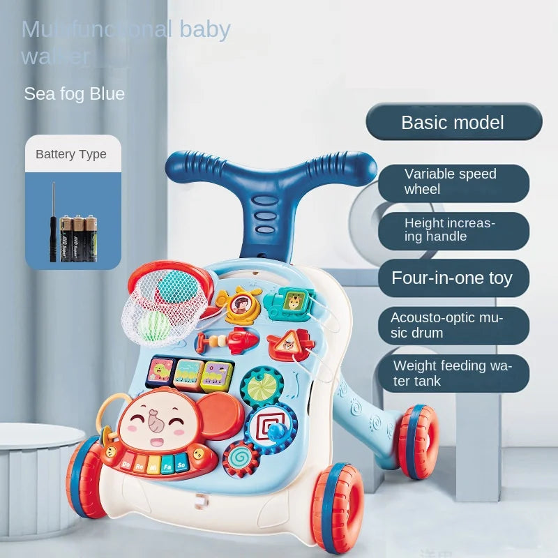 LazyChild 3-in-1 Baby Walker Trolley