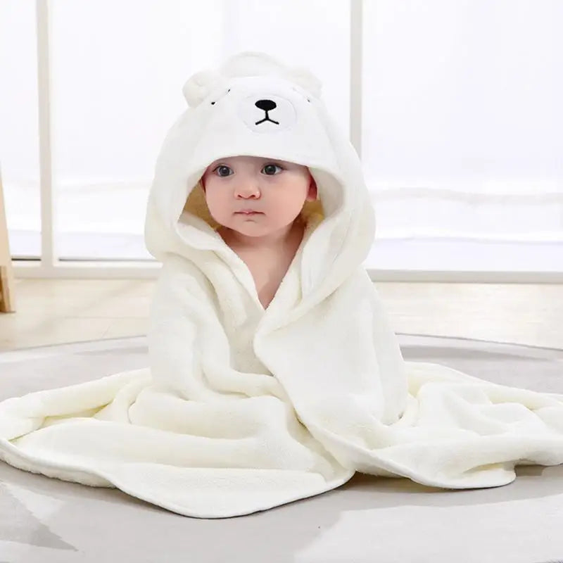 Toalla de ducha con capucha para niños