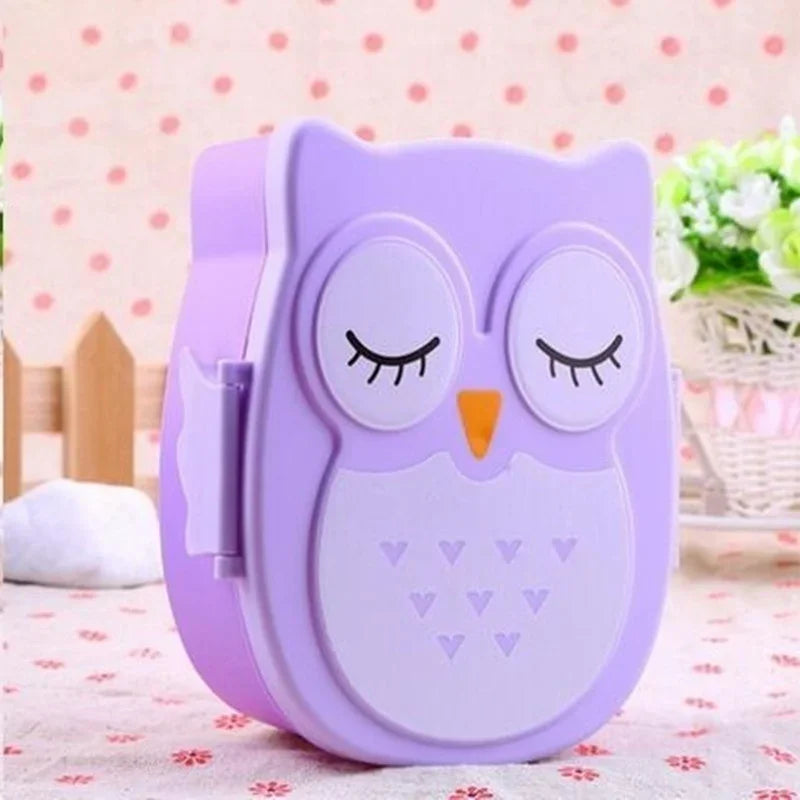 Owl-Shaped Kids Lunch Box