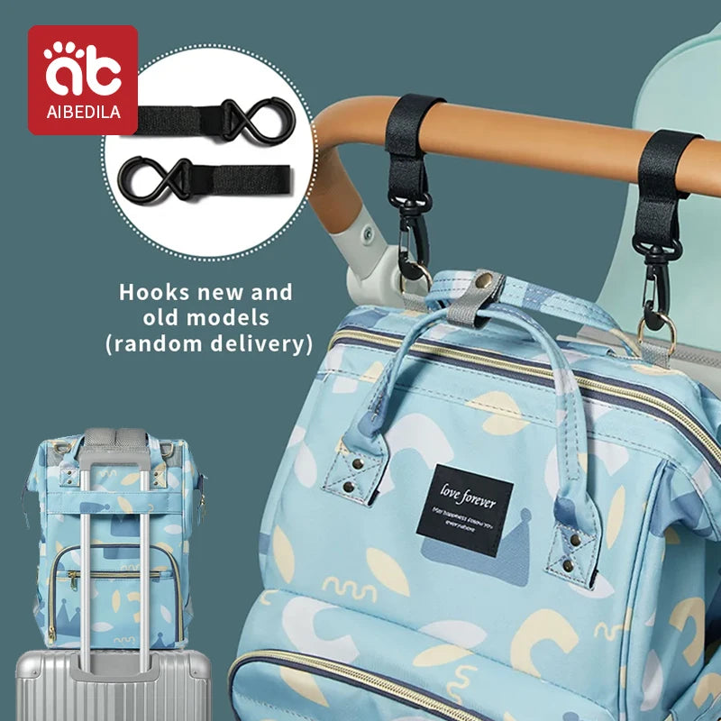 AIBEDILA Large Capacity Diaper Bag Backpack