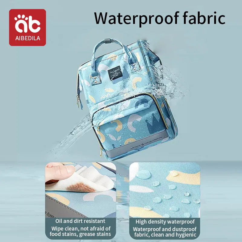 AIBEDILA Large Capacity Diaper Bag Backpack