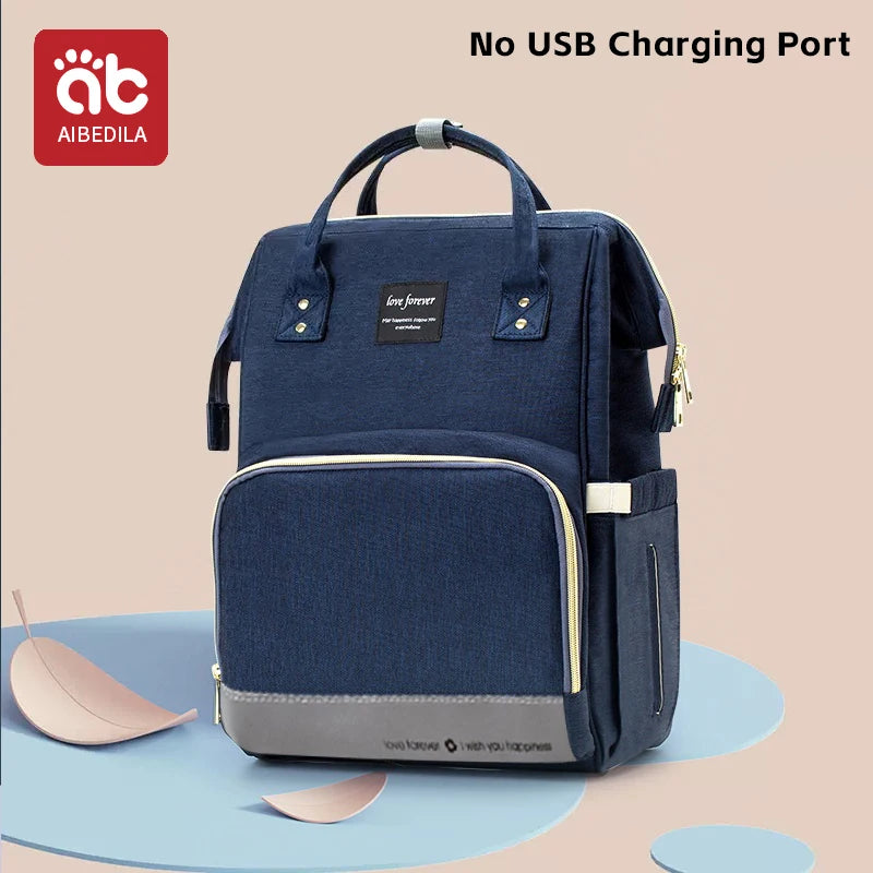 AIBEDILA Large Capacity Diaper Bag Backpack