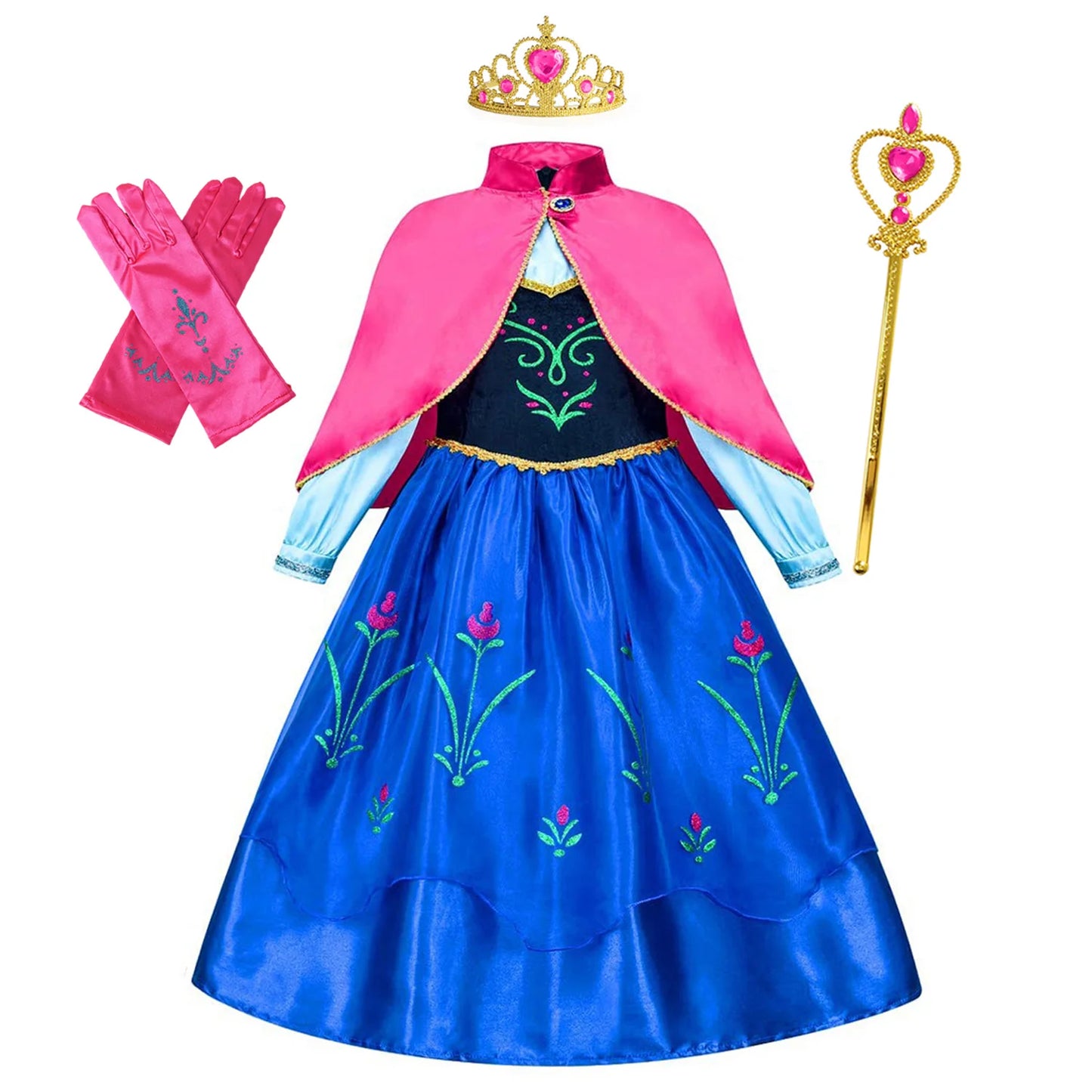 Elsa Anna Princess Dresses Girlssnow Queen costumi