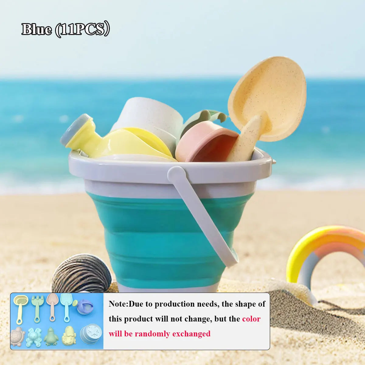 Juego de juguetes de arena y agua de playa