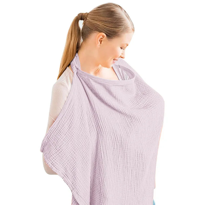 100% Cotton Muslin Nursing Cover