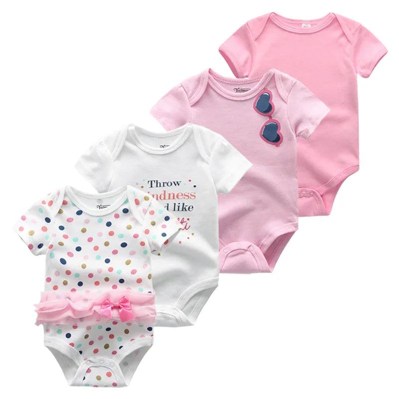 4 piezas Bodysuit recién nacidos