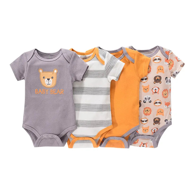 4 piezas Bodysuit recién nacidos