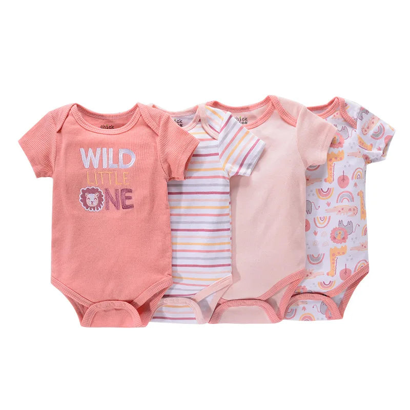 4 piezas Bodysuit recién nacidos