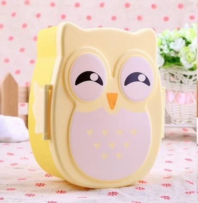 Owl-Shaped Kids Lunch Box