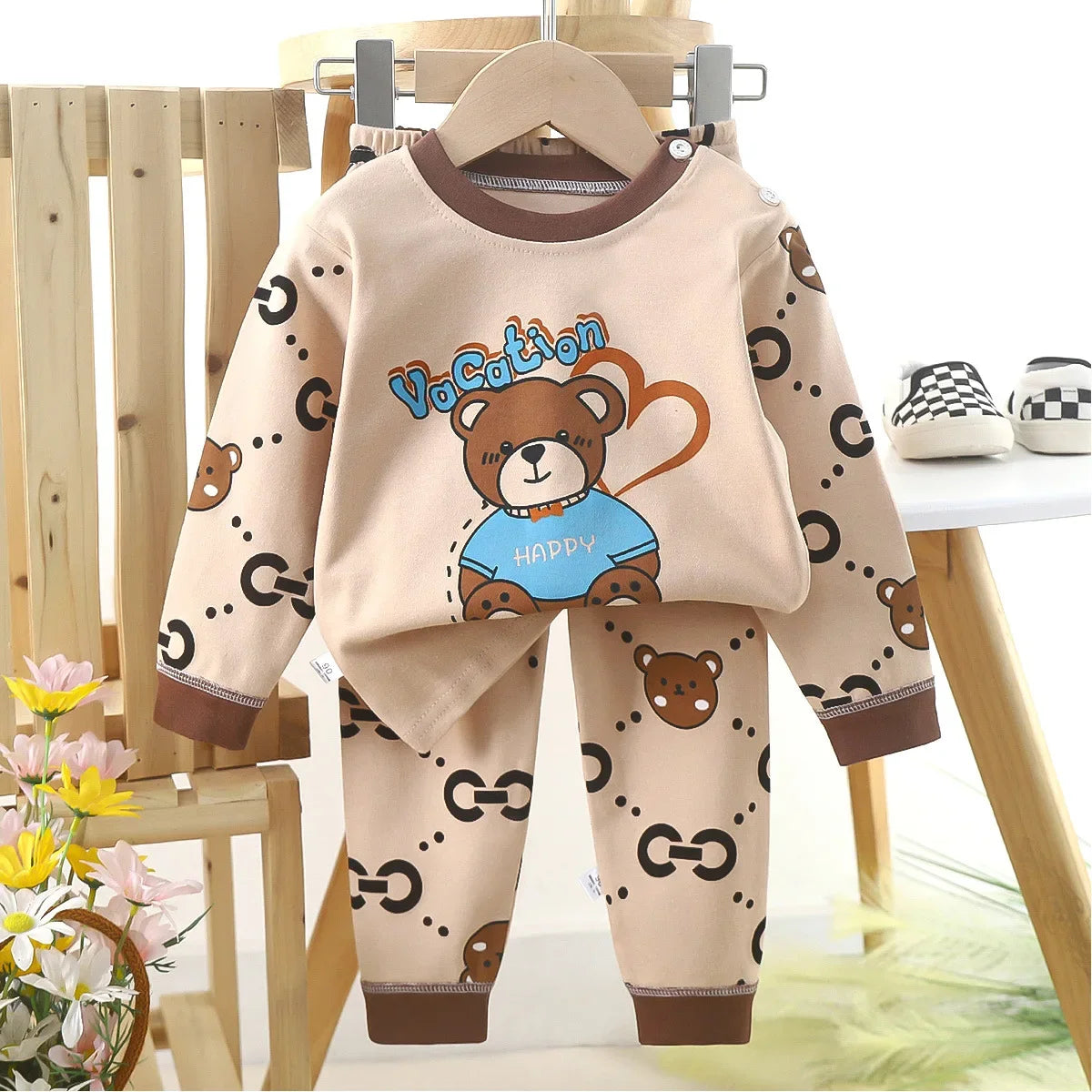 Juego de pijama divertido de construcción