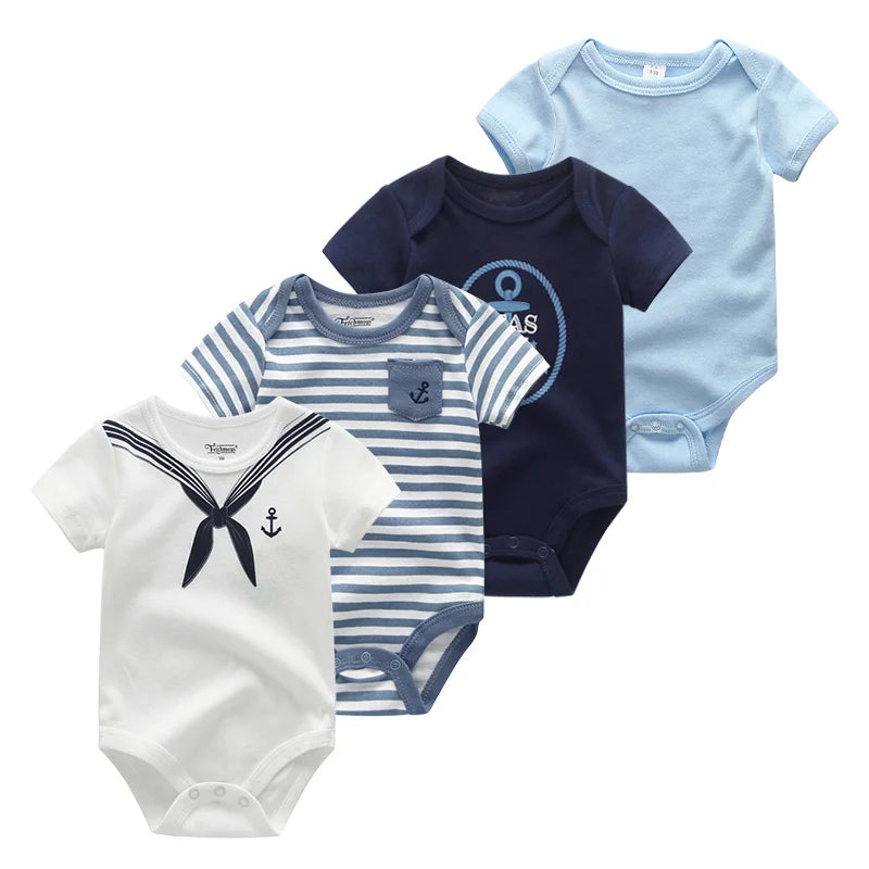 4 piezas Bodysuit recién nacidos