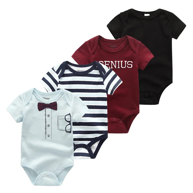 4 piezas Bodysuit recién nacidos