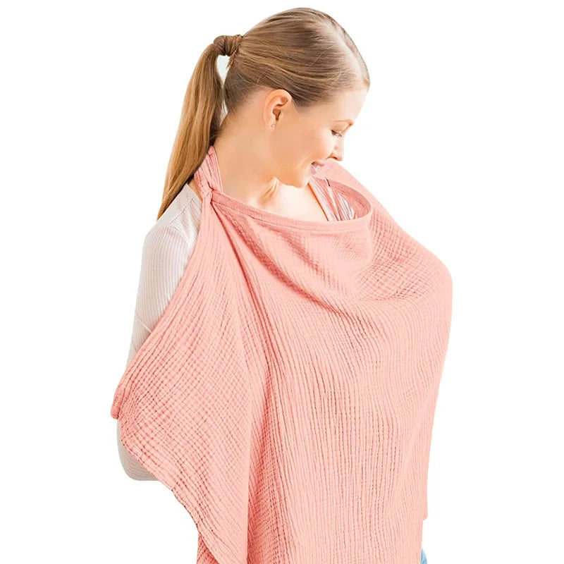 100% Cotton Muslin Nursing Cover