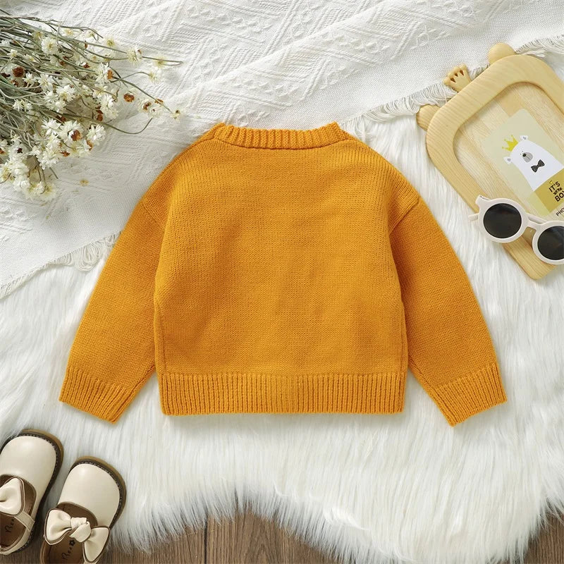 Cardigan in maglia girasole