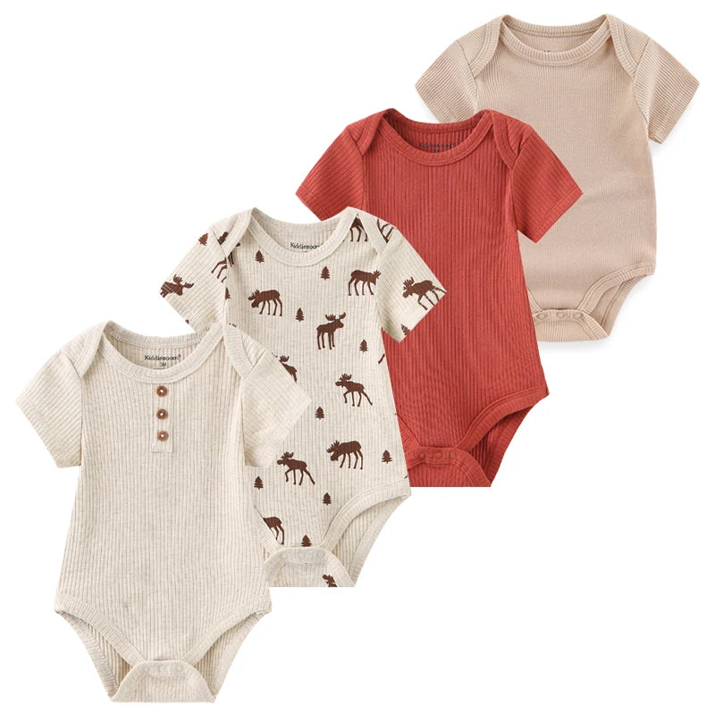4 piezas Bodysuit recién nacidos