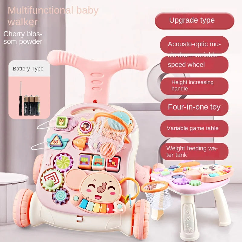 LazyChild 3-in-1 Baby Walker Trolley