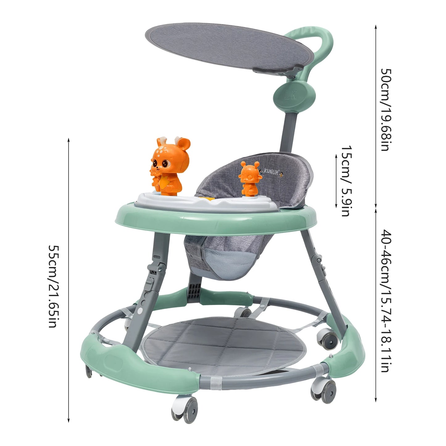 BASSO PUSH BABY WALLER 6-18 MESI BAMBINO