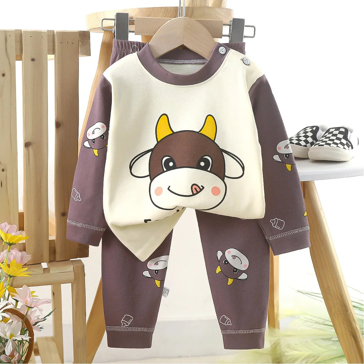 Juego de pijama divertido de construcción