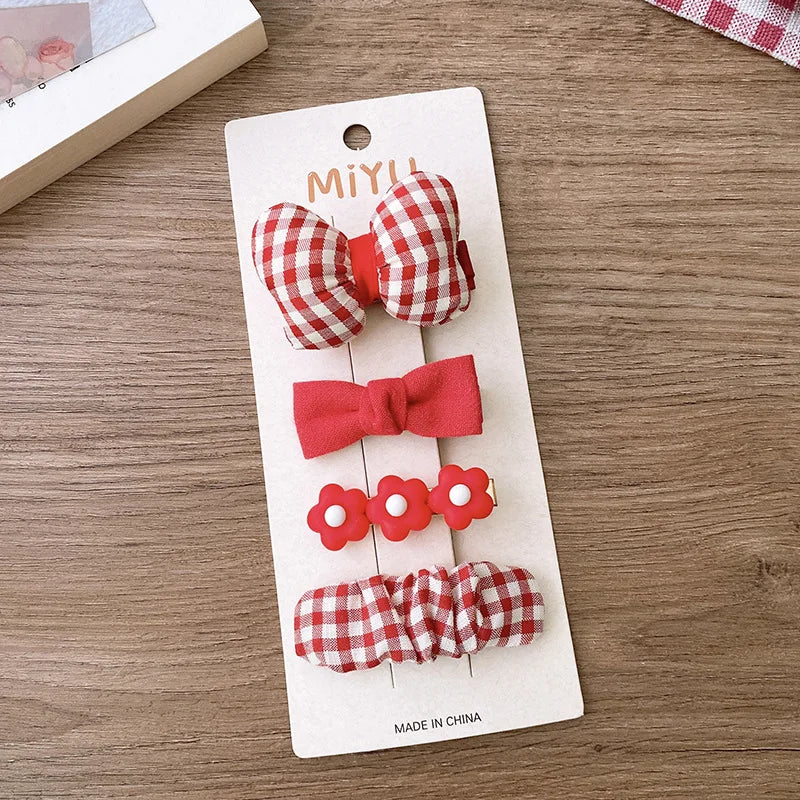 4pcs clip per capelli con prua