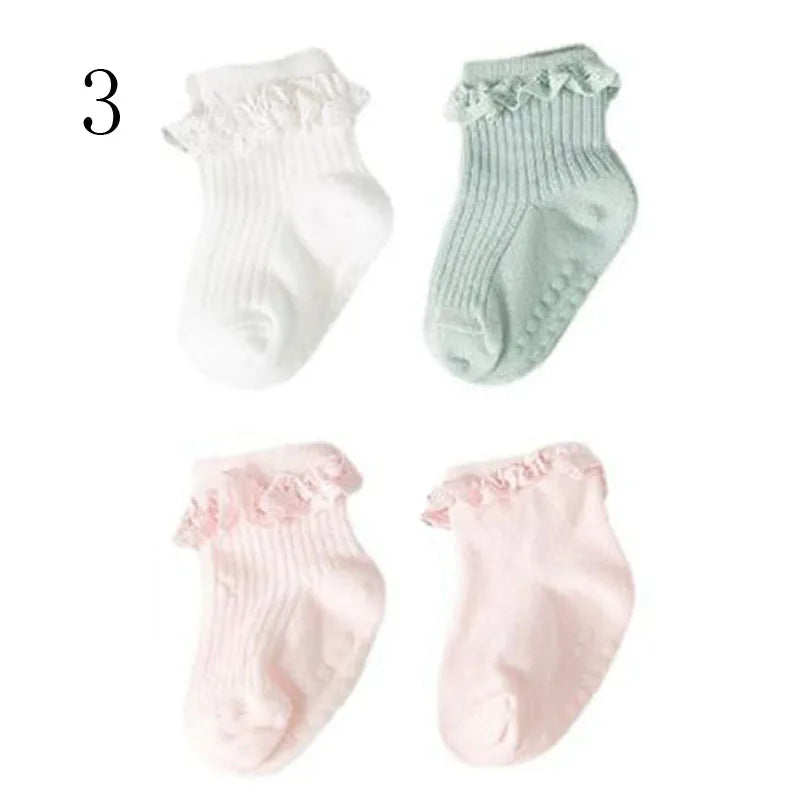 4Pair/Lot Nuevos calcetines para bebés