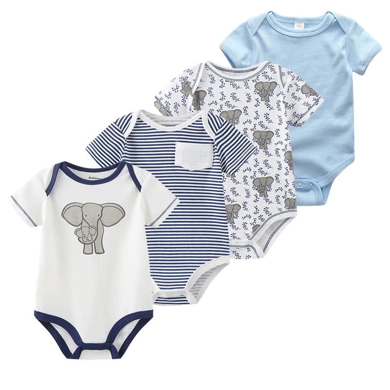 4 piezas Bodysuit recién nacidos