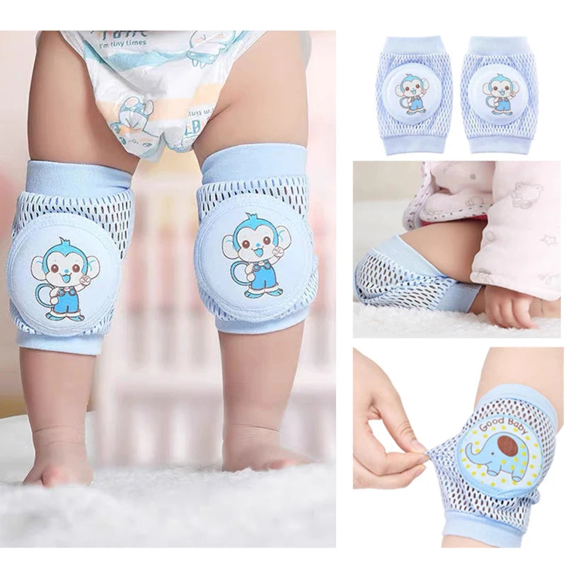 Niños que arrastran las rodillas y las almohadillas del codo