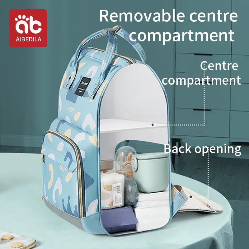 AIBEDILA Large Capacity Diaper Bag Backpack