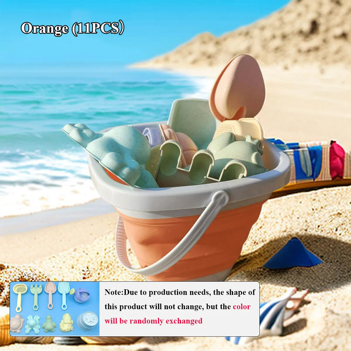 Juego de juguetes de arena y agua de playa