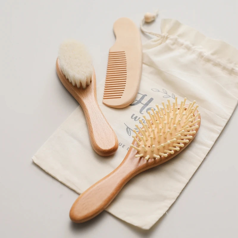 Set di pettini per capelli da 3pc e pennelli