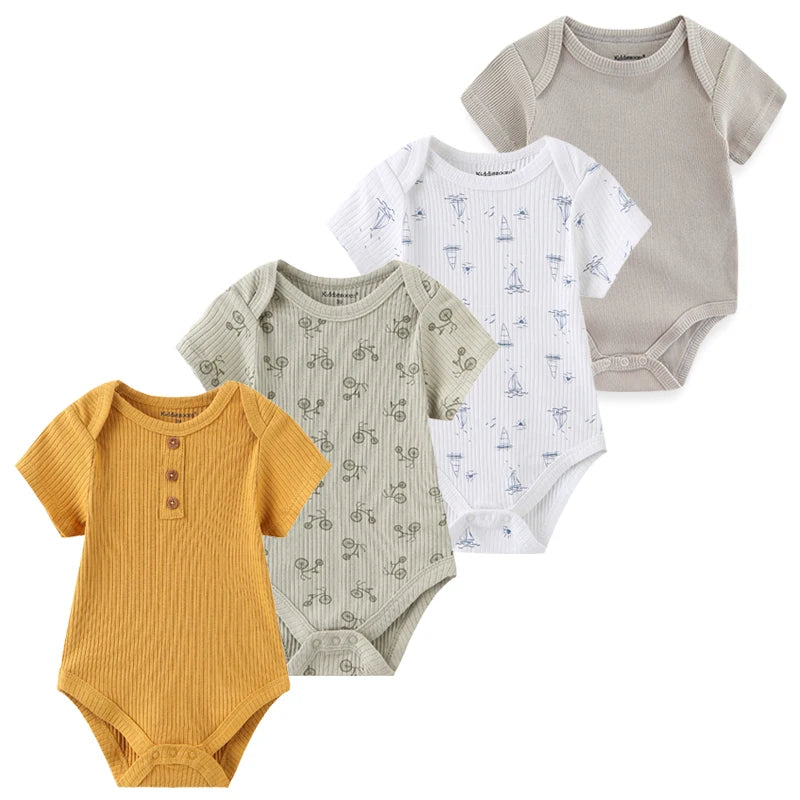 4 piezas Bodysuit recién nacidos