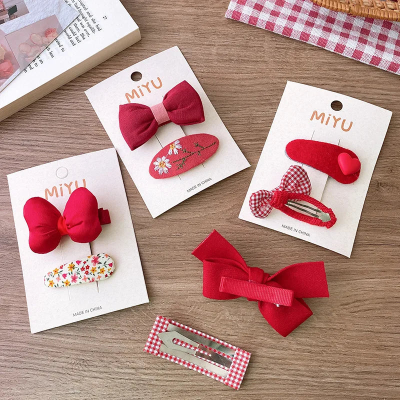 4pcs clip per capelli con prua