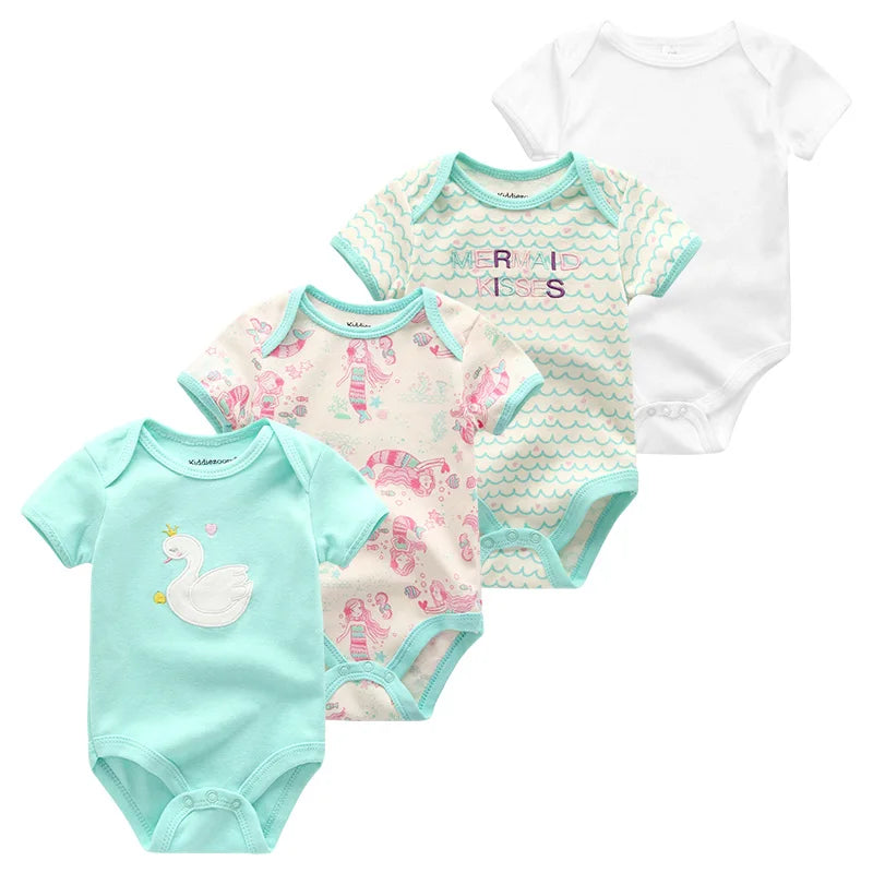 4 piezas Bodysuit recién nacidos