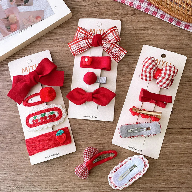 4pcs clip per capelli con prua
