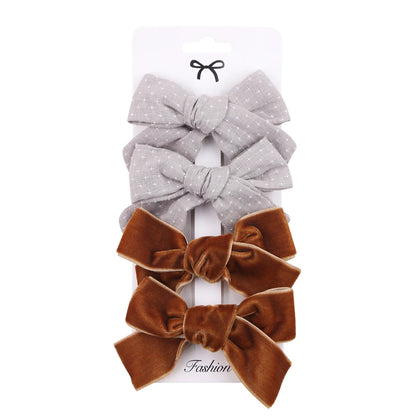 4pcs Clip per capelli a filo leopardo set