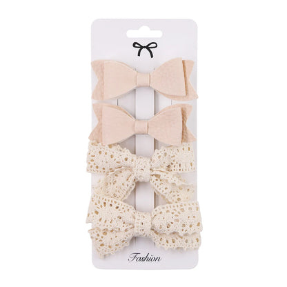 4pcs Clip per capelli a filo leopardo set